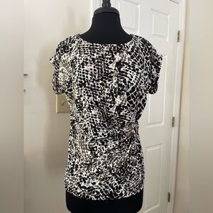 Stylish Black and White Blouse